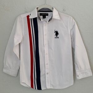 US Polo Assn. Boys Shirt w/ Embroidered Logo Pony Size 8